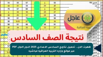 ظهرت الآن.. تحميل نتائج السادس الإعدادي 2025 الدور الأول PDF عبر موقع وزارة التربية العراقية مباشرة